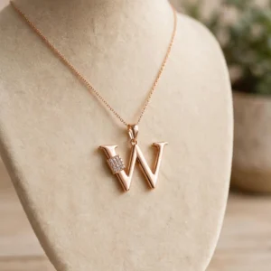 DJ169 DIJE DE INICIAL "W" GRANDE 18K