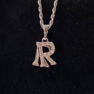 DJ217 DIJE PLATEADO DE LETRA "R"