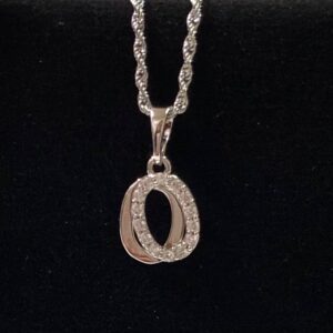 DJ214 DIJE PLATEADO DE LETRA "O"