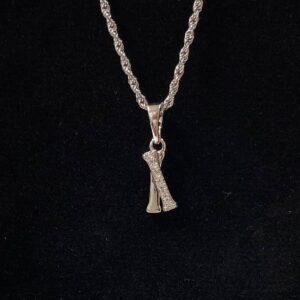 DJ208 DIJE PLATEADO DE LETRA "I"