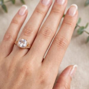 R375 ANILLOS BRILLANTE INCRUSTADO BCO 18K
