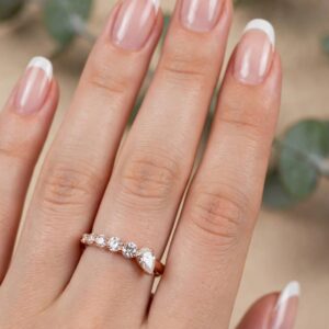 R387 ANILLO DISEÑO GOTA DE LA ETERNIDAD 18K