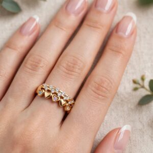 R388 ANILLO CHURUMBELA ESTELA DE DIAMANTES 18K