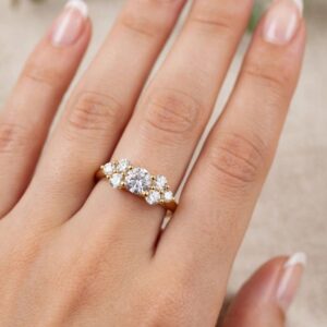R407 ANILLO CON DIAMANTES (PROMESA) 18K