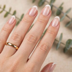R459 ANILLO TIPO ARGOLLA LISA DELGADA 18K