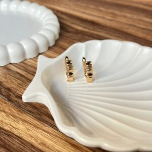 A18088 ARETE TIPO DISEÑO BAMBU 18K