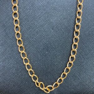 C18016 CADENA ESLABONES REDONDOS MEDIO GRANDES 18K