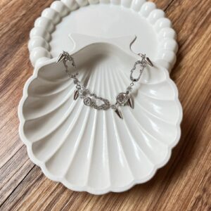 PR024 PULSERA DE DIFERENTES ESLABONES RODIO