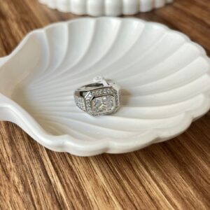 R0001 ANILLO DE RODIO CON CRISTALES