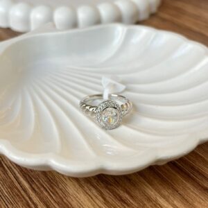 R0005 ANILLO DE RODIO CON CRISTALES