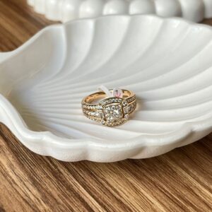 18004 ANILLO HALO DE 18K