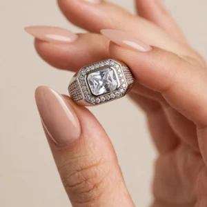 R0001 ANILLO DE RODIO CON CRISTALES