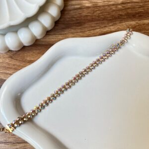 P18160 PULSERA DE CRISTALES TORNASOL 18K 22CM