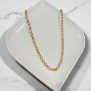 C18108 CADENA GRUESA ESTILO ROLO 18K 50CM