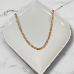 C18095 CADENA TEJIDO CHINO 18K 55CM