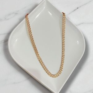 C18107 CADENA BARBADA GRUESA 18K 50CM