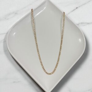 C18117 CADENA ESLABONES CUBANOS 18K 45CM