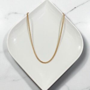 C18120 CADENA DE BORDILLO DE 18K 45CM