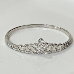 BR014 BRAZALETE DE RODIO CORONA DE PRINCESA