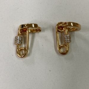 A18488 ARETE DE SEGURO CON PIEDRAS 18K