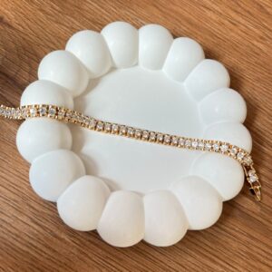 P18241 PULSERA DE TENIS CON PIEDRAS 18K 19CM