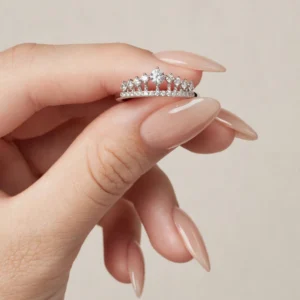 R0019 ANILLO RODIO DISEÑO DE CORONA