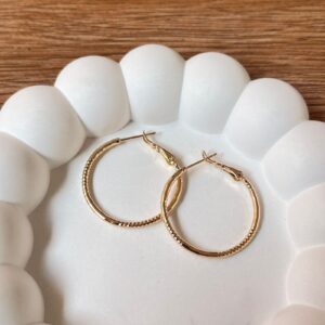 A18570 ARRACADA DISEÑO DE ESPIRAL Y LISO 18K