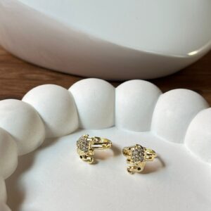 A140022 ARRACADA CON ELEFANTES 14K