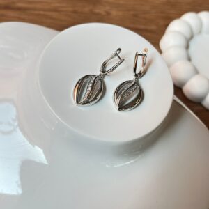 AR040 ARETE RODIO DISEÑO CON BRILLOS