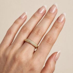 14011 ARGOLLA CON BRILLOS 14K