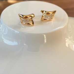 A18598 ARRACADA CON PIEDRAS 18K