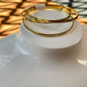 B14003 BRAZALETE FLECHA DE 3 PIEZAS 14K 60MM