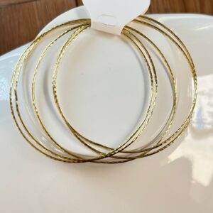 B14005 BRAZALETE DELGADO DE 5 PIEZAS 14K 62MM