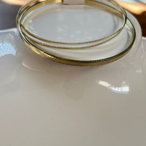 B14008 BRAZALETE GRUESO 2 PIEZAS DELGADA 14K 62MM