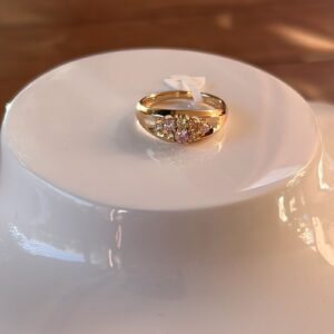 18064 ANILLO CON PIEDRAS DE COLORES 18K