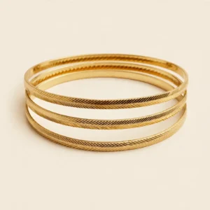 B14003 BRAZALETE FLECHA DE 3 PIEZAS 14K 60MM
