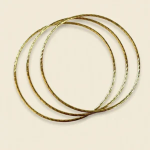B14006 BRAZALETE DELGADO DE 3 PIEZAS 14K 62MM