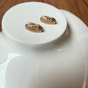 A18710 ARETE CON BRILLOS 18K