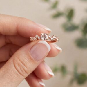 18067 ANILLO CON CRISTALES 18K