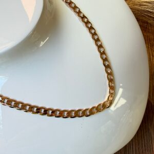 C18231 CADENA  SEMI DELGADA ESLABON CUBANO 55cms