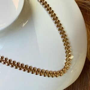 C18234 CADENA CUENTAS PLANAS Y REDONDAS 50 cms