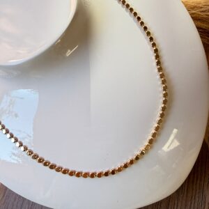 C18233 CADENA SEMI DELGADA ESLABON REDONDO Y PLANO 50 cms