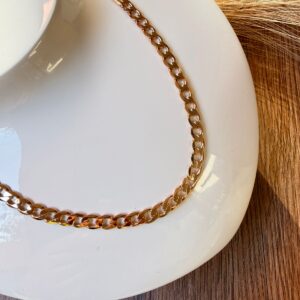 C18235 CADENA SEMI DELGADA ESLABON CUBANO 50cms