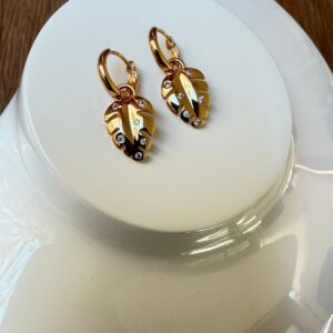 A18805 ARRACADA MINI CON DIJE DE HOJA