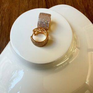 A18800 ARETES MEDIANOS CON KRYSTALES PEQUEÑOS