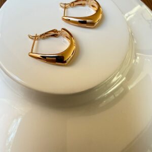 A18804 ARRACADA CHICA CON GRABADO FINO