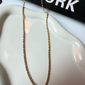 C18242 CADENA TORSAL DELGADA 18K 45CM