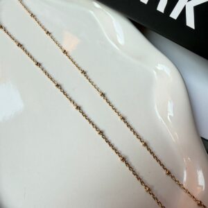 C18248 CADENA DELGADA TRENZADA 18K 50CM