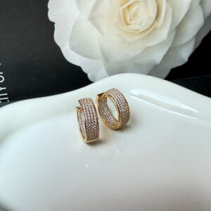 A18825 ARRACADA CON BRILLOS  18K