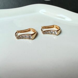 A18838 ARETE CON BRILLOS 18K